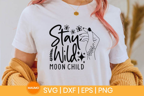 Stay wild moonchild boho svg quote SVG Maumo Designs 