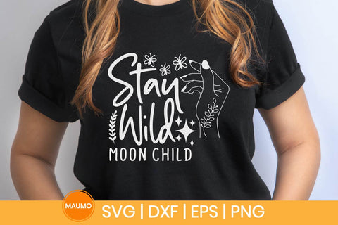 Stay wild moonchild boho svg quote SVG Maumo Designs 