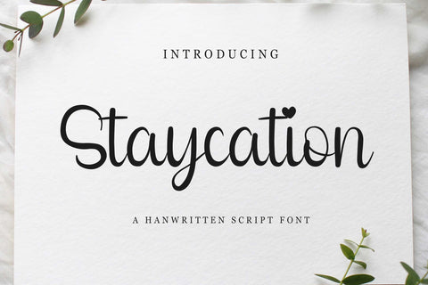 Staycation Font LetterdayStudio 