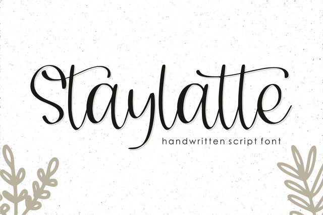 Staylatte Font Qwrtype Foundry 