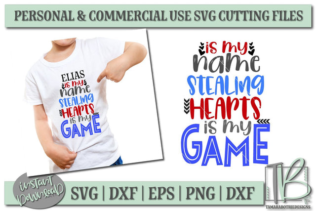 Stealing Hearts SVG File, Custom Valentine's SVG Cut File SVG TB Designs 