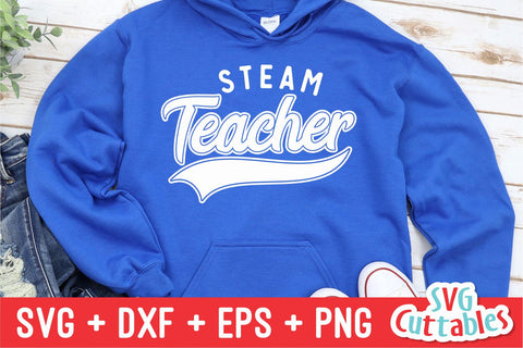 STEAM Teacher svg - Teacher Cut File - Occupation - Swoosh - svg - dxf - eps - png - Cut File - Silhouette - Cricut - Digital Download SVG Svg Cuttables 
