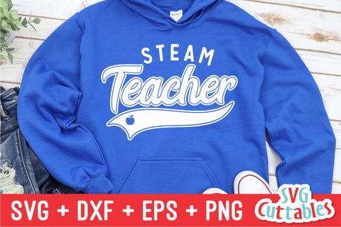 STEAM Teacher svg - Teacher Cut File - Occupation - Swoosh - svg - dxf - eps - png - Cut File - Silhouette - Cricut - Digital Download SVG Svg Cuttables 