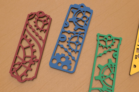 Steampunk bookmarks SVG for laser cutting or paper cutting SVG Angel on Empire 