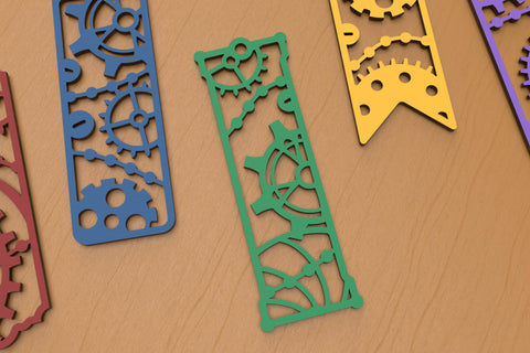 Steampunk bookmarks SVG for laser cutting or paper cutting SVG Angel on Empire 