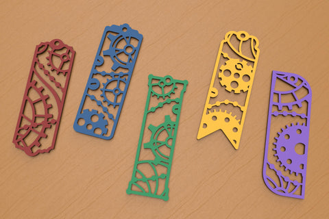 Steampunk bookmarks SVG for laser cutting or paper cutting SVG Angel on Empire 