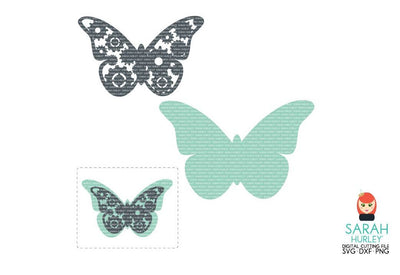 Steampunk Cog Layered Butterfly SVG Sarah Hurley 