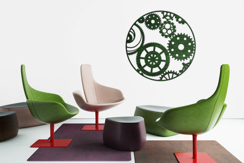 Steampunk Gears laser cut files, Round and Square SVG Angel on Empire 