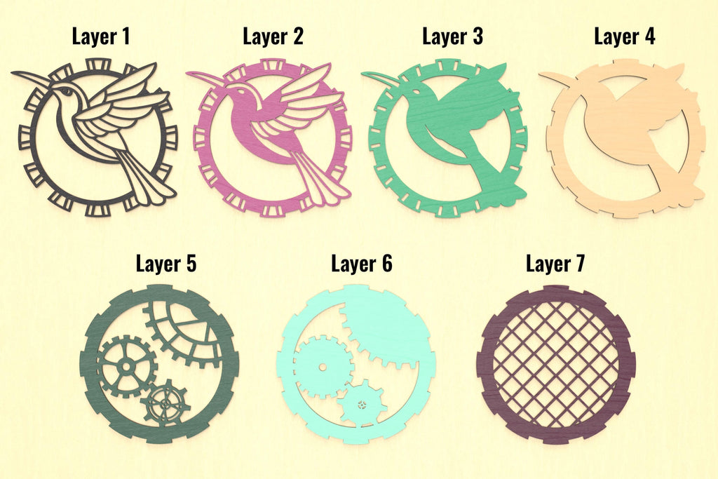 Steampunk Hummingbird SVG cut files - So Fontsy