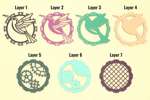 Steampunk Hummingbird SVG cut files SVG Angel on Empire 