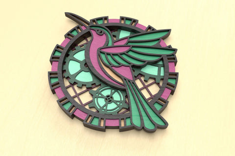 Steampunk Hummingbird SVG cut files SVG Angel on Empire 