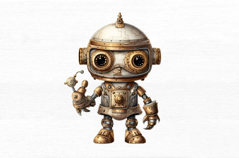 Steampunk Little Robot Sublimation Bundle Sublimation Regulrcrative 