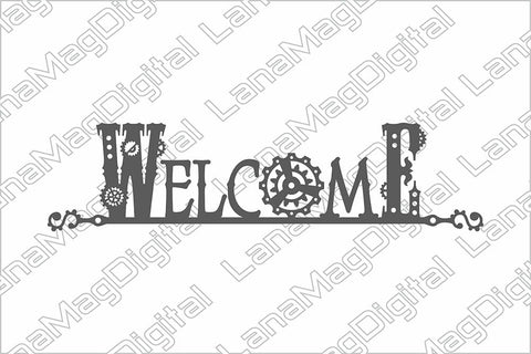 Steampunk welcome sign svg, Dad garage decor svg, Fathers day gift SVG LanaMagDigital 