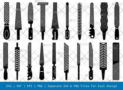 Steel File Silhouette, Steel File SVG, Metal Files Svg, Horse Rasp Svg, Steel File Bundle, SB00972 SVG ETC Craft 