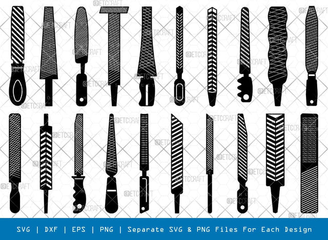 Steel File Silhouette, Steel File SVG, Metal Files Svg, Horse Rasp Svg, Steel File Bundle, SB00972 SVG ETC Craft 