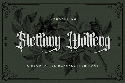 Steffany Wolfeng - Blackletter Font Font StringLabs 