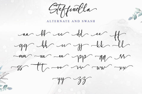 STEFFINELLA Font Stefani Letter 
