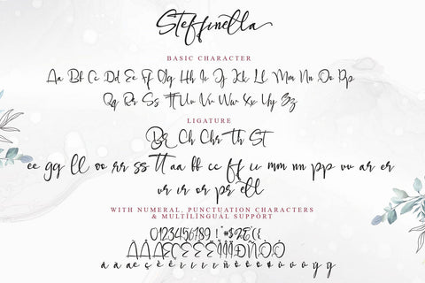 STEFFINELLA Font Stefani Letter 