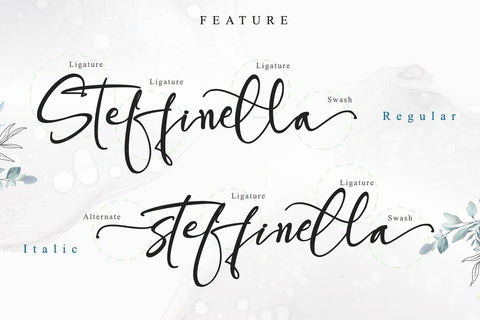 STEFFINELLA Font Stefani Letter 