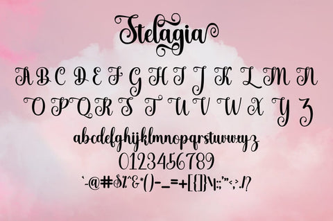 Stelagia Script Font mr.johncreative.co 