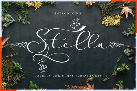 Stella Calligraphy Font Mengulirpena 