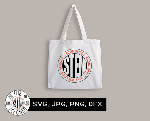 STEM sign SVG, dfx, png, jpg files, Science, Technology, Engineering, Mathematics, Teacher tshirt SVG The STEM Teacher 
