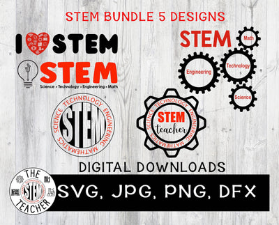 STEM Teacher Bundle / STEM education SVG The STEM Teacher 