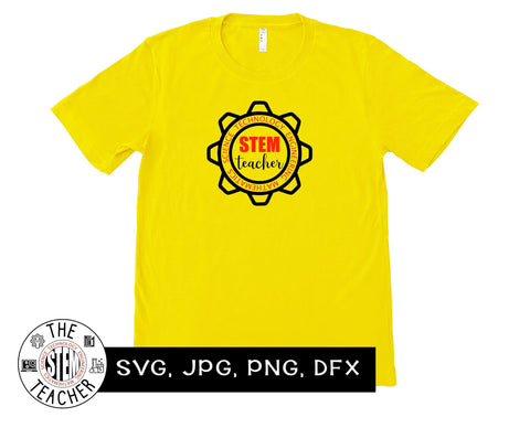STEM Teacher SVG, PNG, JPG, DXF - Teacher T-shirt SVG The STEM Teacher 