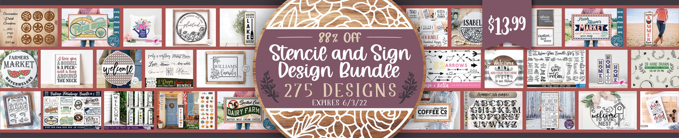 Stencil and Sign Design Bundle