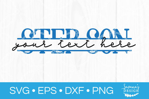 Step Son Split Monogram SVG SVG SavanasDesign 