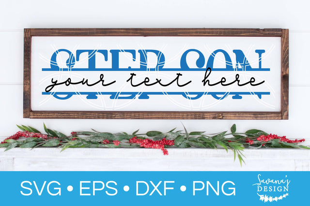 Step Son Split Monogram SVG SVG SavanasDesign 