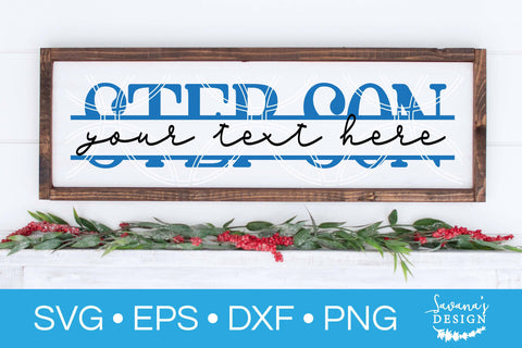 Step Son Split Monogram SVG SVG SavanasDesign 