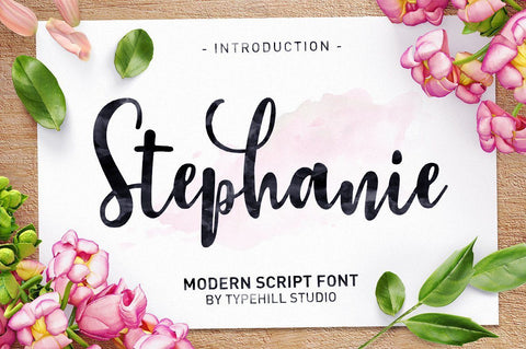 Stephanie Script Font Poen1983 