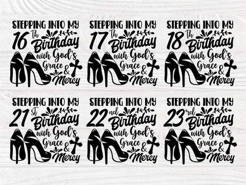 Stepping into my 16-35 Birthday SVG, High Heel Svg SVG TonisArtStudio 