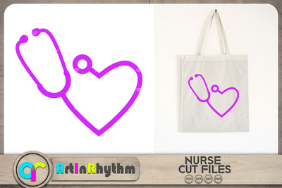 Stethoscope heart SVG SVG Artinrhythm shop 