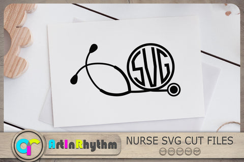 Stethoscope Monograms Svg, Stethoscope Svg, Nurse Svg, Doctor Svg SVG Artinrhythm shop 