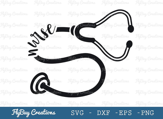 Stethoscope Nurse Svg Cut File, Stethoscope Svg, Nurse Svg, Medical Student Svg, Tshirt Design, SVG ETC Craft 