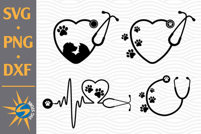 Stethoscope Paw SVG, PNG, DXF Digital Files Include SVG SVGStoreShop 