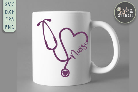 Stethoscope SVG Bundle SVG Style and Stencil 