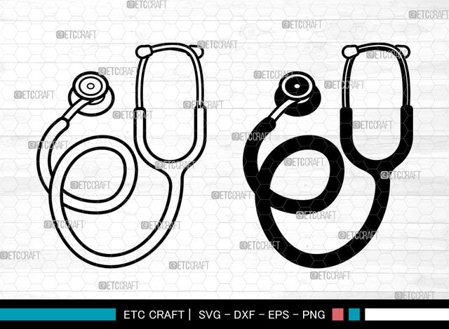 Stethoscope SVG, Nursing Svg, Stethoscope Icon Svg, Doctor Stethoscope Svg, Stethoscope SVG ETC Craft 