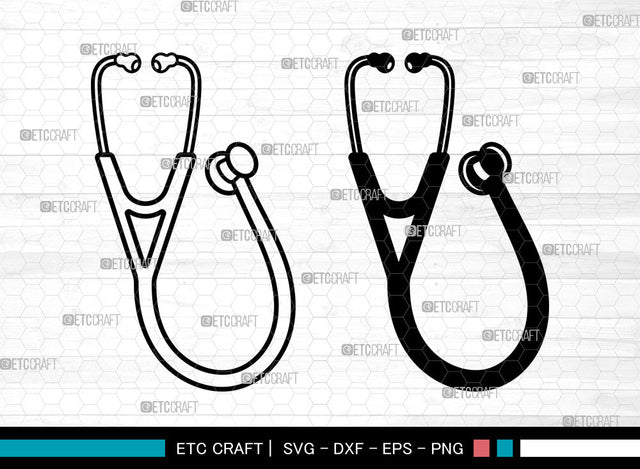 Stethoscope SVG, Nursing Svg, Stethoscope Icon Svg, Doctor Stethoscope Svg, Stethoscope SVG ETC Craft 