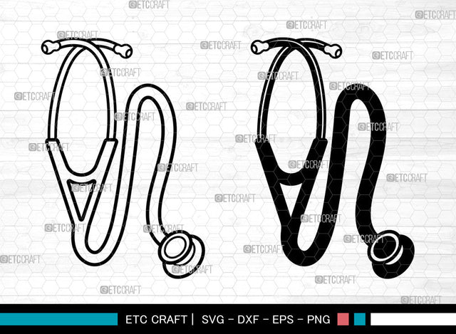 Stethoscope SVG, Nursing Svg, Stethoscope Icon Svg, Doctor Stethoscope Svg, Stethoscope SVG ETC Craft 