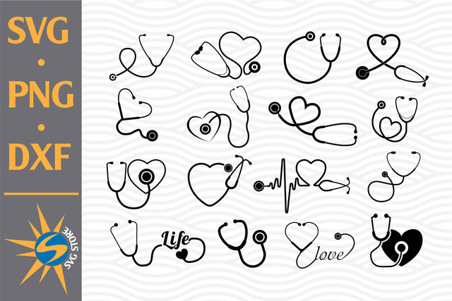 Sthethoscope SVG, PNG, DXF Digital Files Include SVG SVGStoreShop 