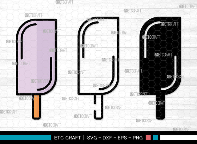 Stick Ice Cream Icons Color, Ice Cream Svg, Sweet Ice Cream Svg, Ice creams, Ice Lolly, Ice Cream Bundle, Icon Bundle, Svg Cut File, Dxf, Eps, Png, SVG ETC Craft 