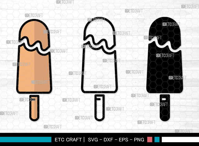 Stick Ice Cream Icons Color, Ice Cream Svg, Sweet Ice Cream Svg, Ice creams, Ice Lolly, Ice Cream Bundle, Icon Bundle, Svg Cut File, Dxf, Eps, Png, SVG ETC Craft 