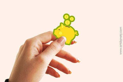 Stickers for budget money and payments. SVG Arts By Naty 