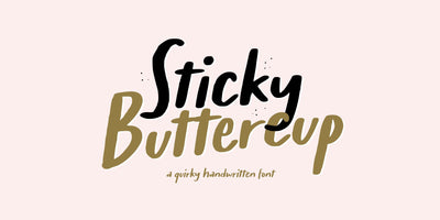 Sticky Buttercup Font Allouse.Studio 