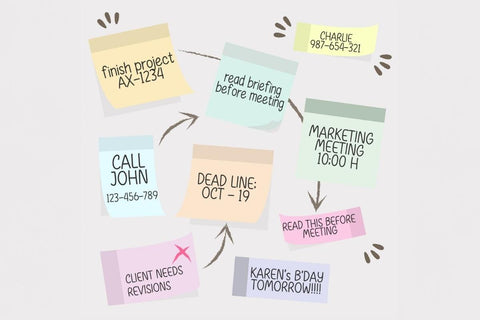 Sticky Notes - Neat Handwriting Font Font ChiraaDesign 