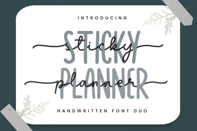Sticky Planner Font Manjali_Studio 