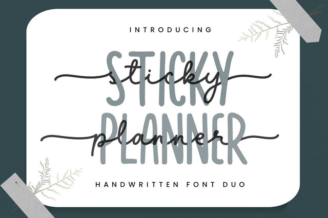Sticky Planner Font Manjali_Studio 